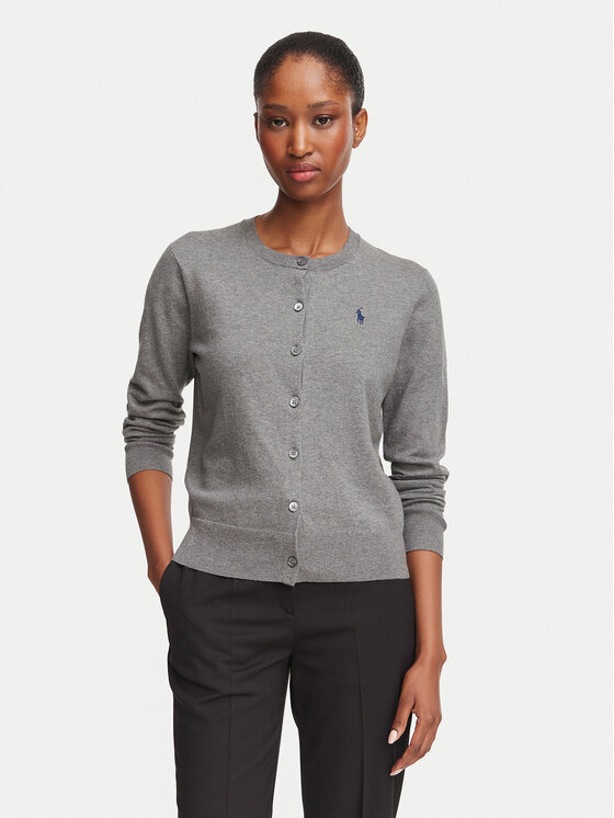Polo Ralph Lauren Kardigan 211971871006 Szary Regular Fit