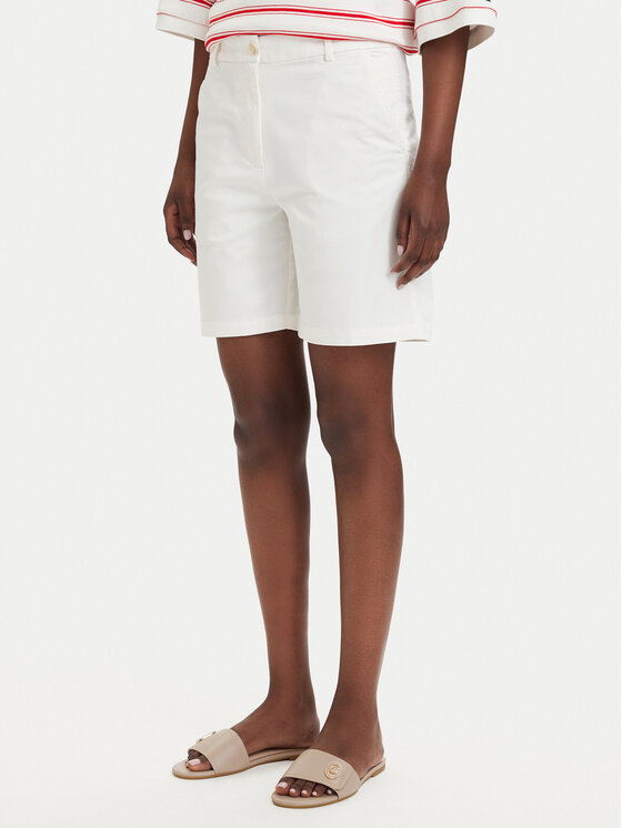 Gant Szorty materiałowe 4020130 Kremowy Regular Fit
