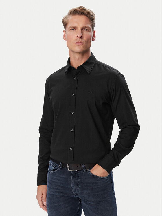 BOSS Koszula Relegant 6 M 50569606 Czarny Regular Fit
