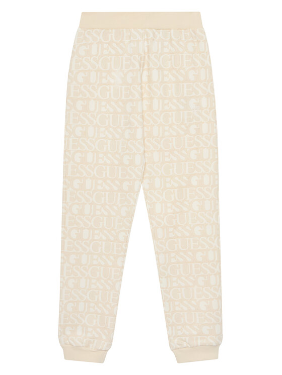 Guess Spodnie dresowe J5YQ13 KAD74 Beżowy Regular Fit
