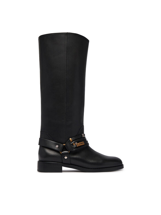 PINKO Oficerki Cheval 01 SD0583P001 Czarny