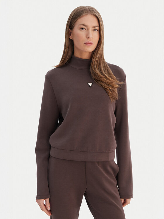 Guess Bluza V4YQ05 KCAY2 Brązowy Regular Fit