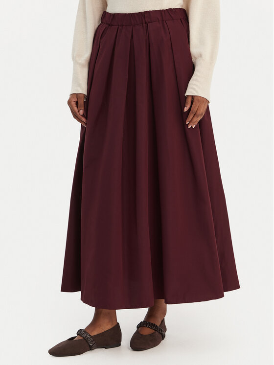 Weekend Max Mara Spódnica trapezowa Curvato 2615101051 Bordowy Regular Fit