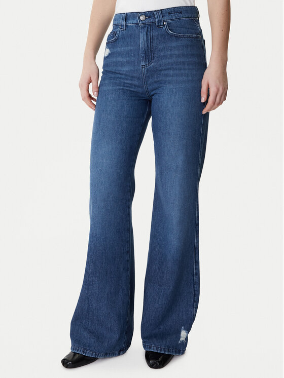 Marella Jeansy 2613181014 Niebieski Wide Leg