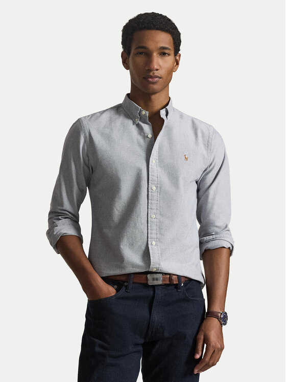 Polo Ralph Lauren Koszula 710792161500 Niebieski Slim Fit