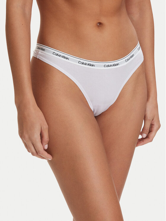 Calvin Klein Underwear Stringi 000QD5043E Fioletowy