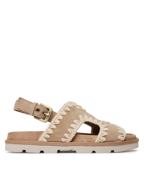Mou Sandały Low sandal MU.SW631006A Różowy