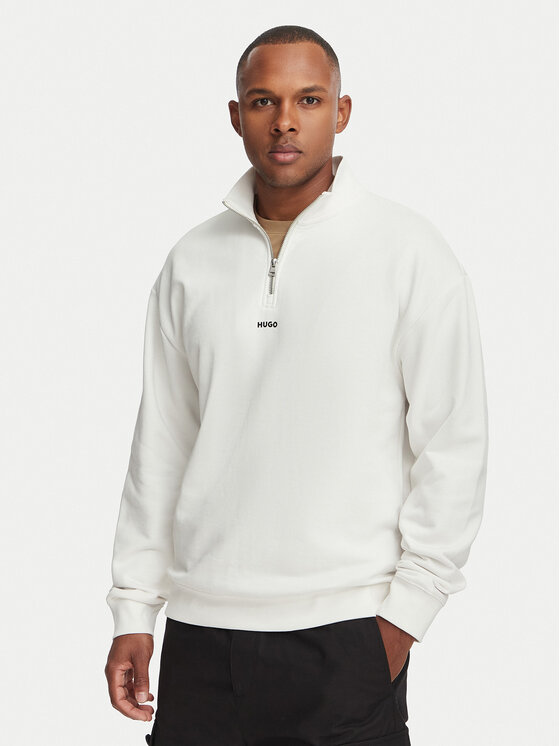 HUGO Bluza Durty244 50525881 Biały Relaxed Fit