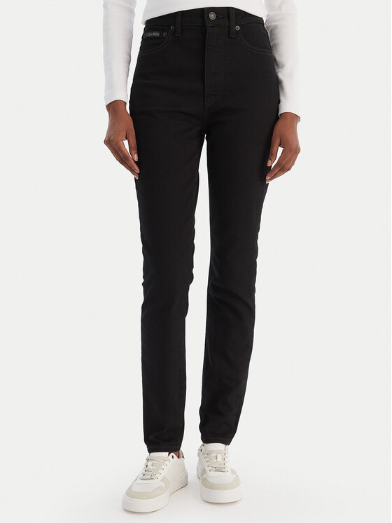 Calvin Klein Jeans Jeansy LV047D740G Czarny Skinny Fit