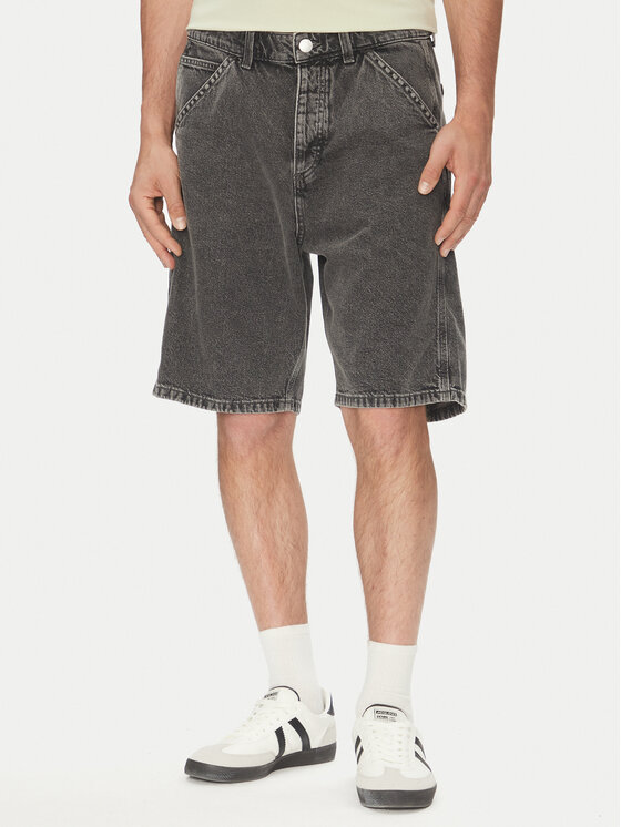 Jack & Jones Szorty jeansowe Alex 12273238 Szary Baggy Fit