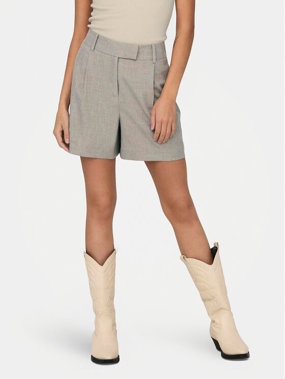 ONLY Szorty materiałowe Linda 15283727 Szary Wide Leg