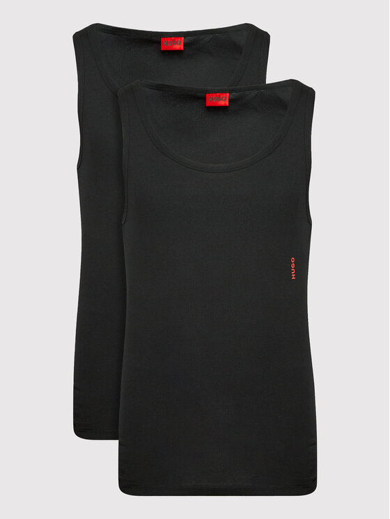 HUGO Komplet tank topów 50469778 Czarny Slim Fit