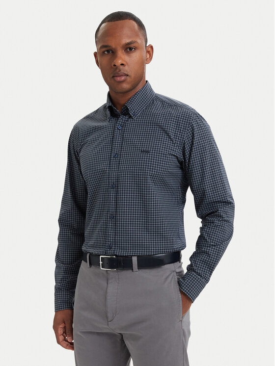 BOSS Koszula Rickert_M 50567711 Granatowy Regular Fit