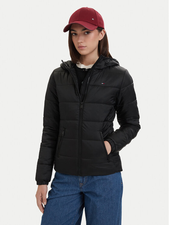 Tommy Jeans Kurtka przejściowa DW0DW20959 Czarny Slim Fit