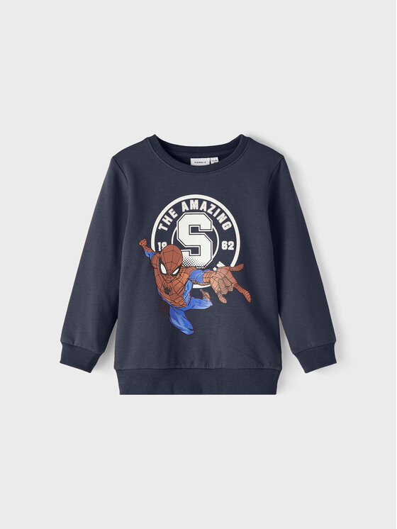 NAME IT Bluza SPIDER-MAN 13210737 Granatowy Regular Fit