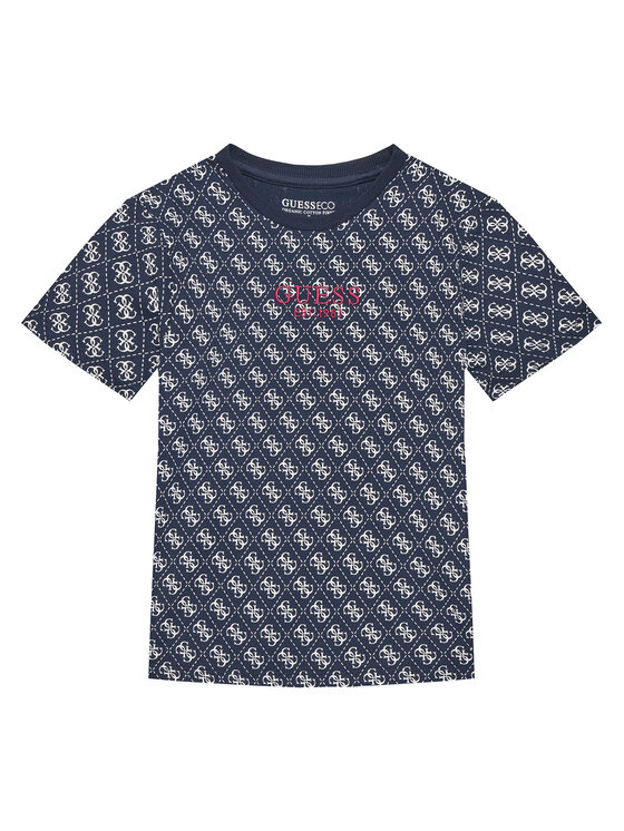 Guess T-Shirt L5YI19 K8HM4 Granatowy Regular Fit