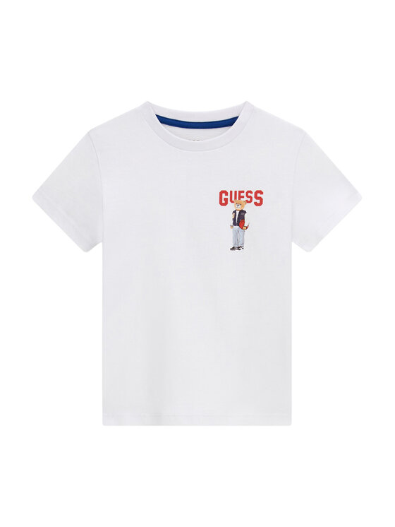 Guess T-Shirt N6YI23 3K3879 Biały Regular Fit