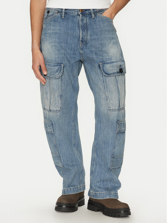 G-Star Raw Jeansy Bend 3D D26111-D499 H121 Niebieski Loose Fit