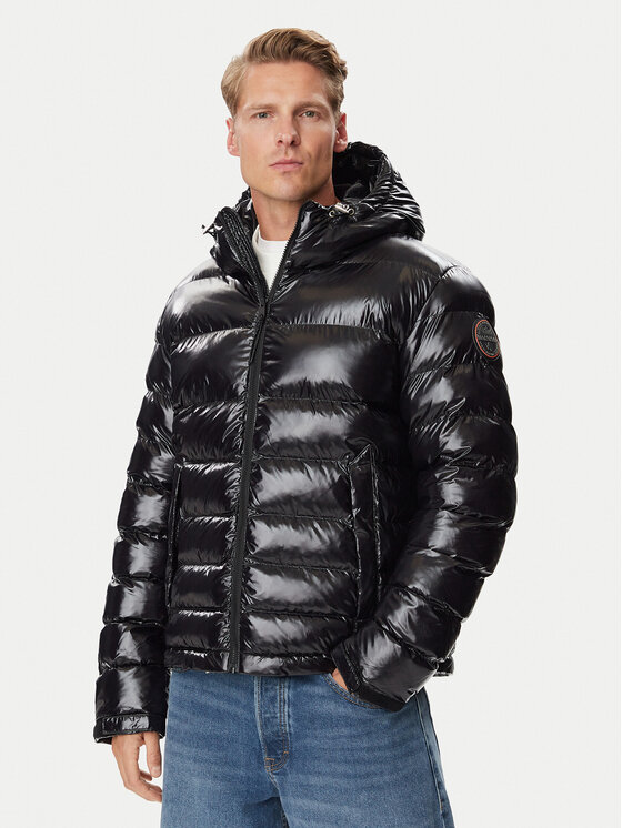 Napapijri Kurtka zimowa A-Terez Shiny NP0A8AO2 Czarny Regular Fit