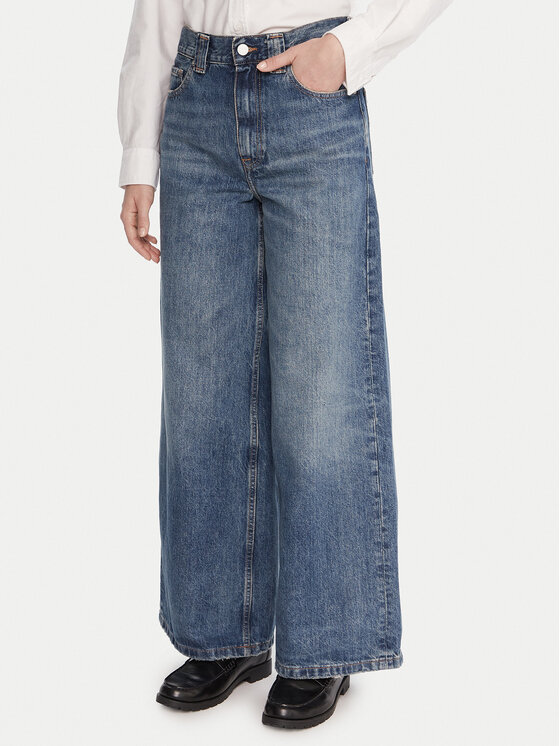 Tommy Hilfiger Jeansy WW0WW46731 Niebieski Wide Leg