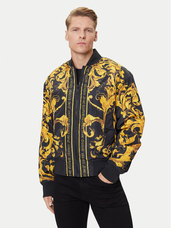 Versace Jeans Couture Kurtka bomber 79GASD07 CQ20D Czarny Regular Fit