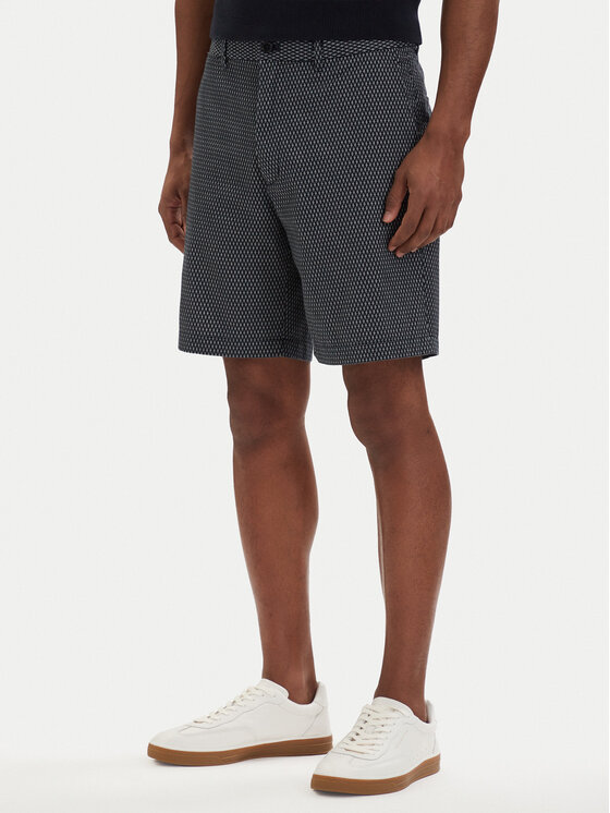 Tommy Hilfiger Szorty materiałowe Dover Print MW0MW42353 Granatowy Slim Fit