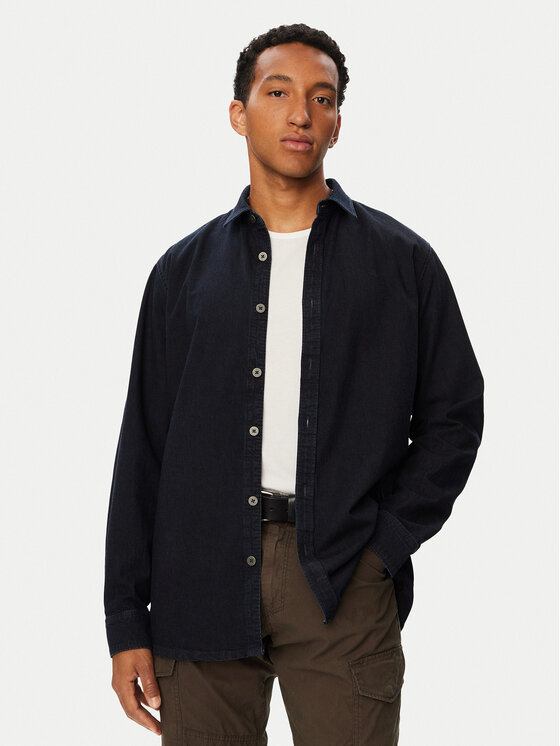 G-Star Raw Koszula jeansowa Clean D28914-D539 Granatowy Regular Fit