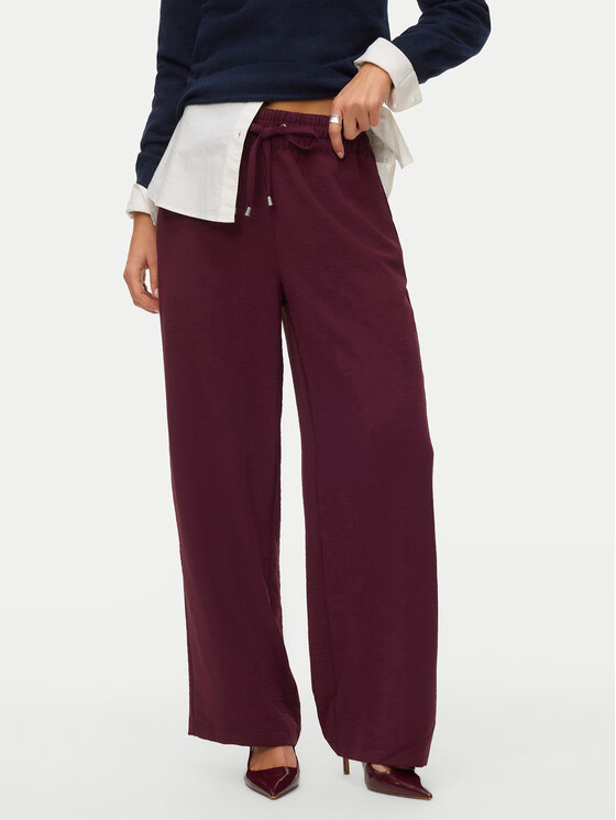 Vero Moda Spodnie dresowe Esme 10338748 Bordowy Regular Fit
