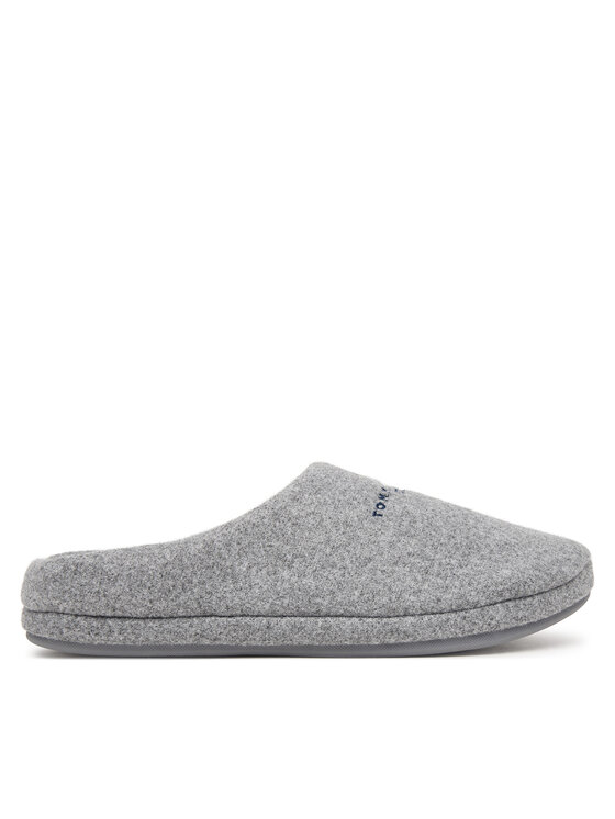 Tommy Hilfiger Kapcie Hilfiger Felt House Shoe FM0FM06017 Szary