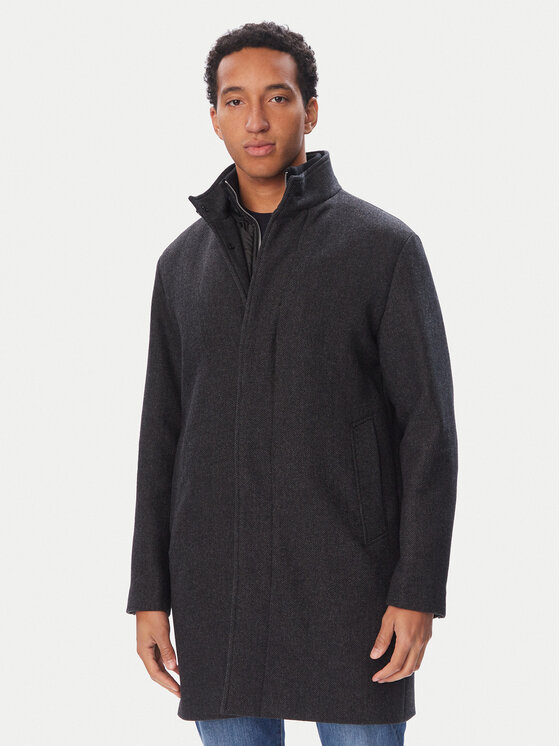Jack & Jones Płaszcz przejściowy Keith 12303386 Szary ciemny Regular Fit