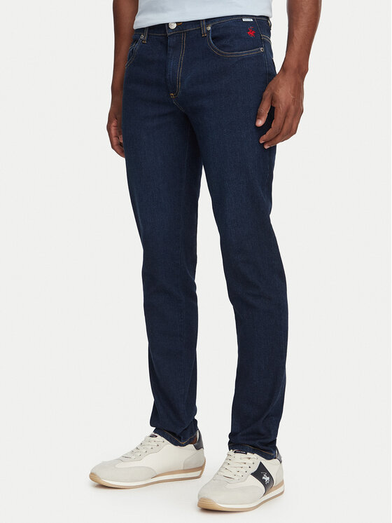 Beverly Hills Polo Club Jeansy P-SS26M-J494333 Granatowy Regular Fit