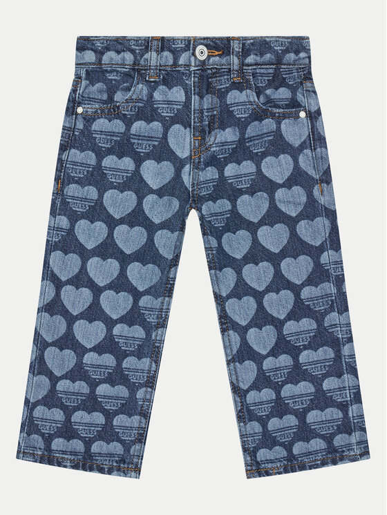 Guess Jeansy K5RA02 D45E0 Granatowy Regular Fit