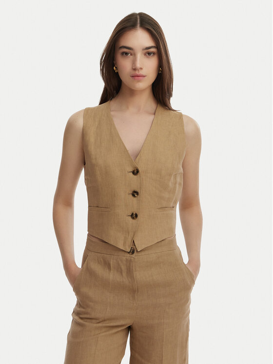 Marella Kamizelka garniturowa Emme by Marella Veranda 2615151032 Beżowy Regular Fit