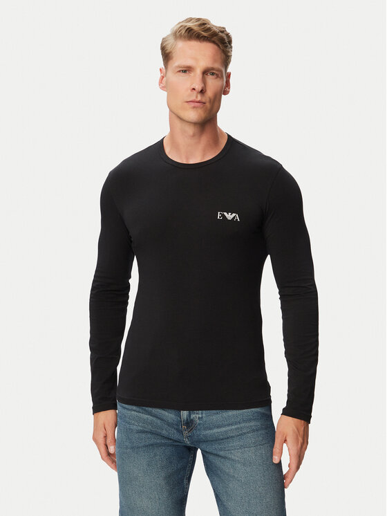 Emporio Armani Underwear Longsleeve EM000383 AF25018 UC001 Czarny Regular Fit