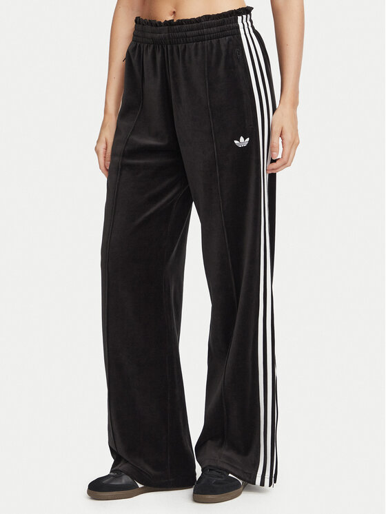 adidas Spodnie dresowe Velour LG4295 Czarny Loose Fit