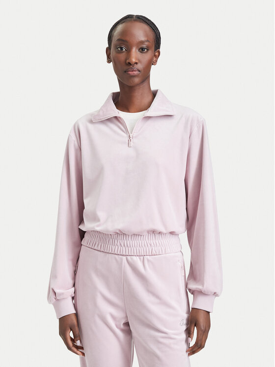 Guess Bluza V6BQ08 K6302 Różowy jasny Regular Fit