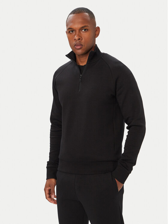 BOSS Bluza Sweat 50565306 Czarny Regular Fit
