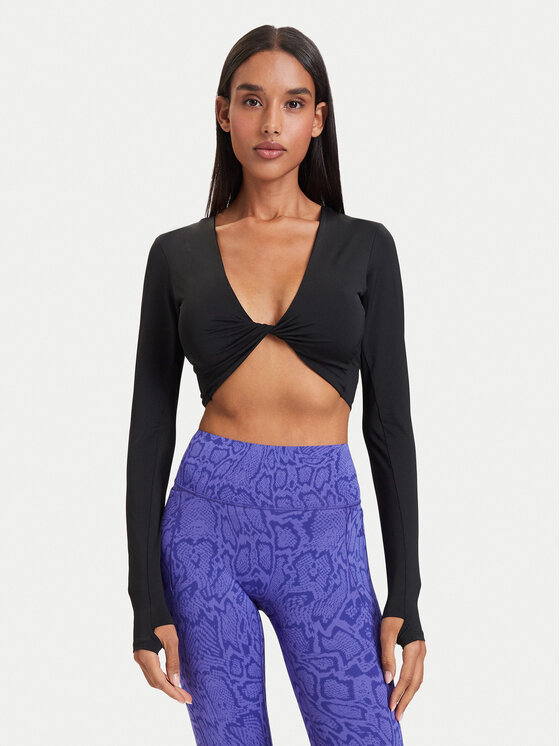 adidas Koszulka techniczna Primelift Workout Twist Reversible Long Sleeve KF4131 Czarny Slim Fit