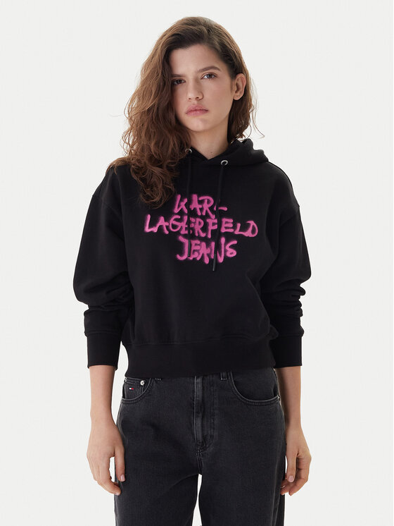 Karl Lagerfeld Jeans Bluza B1W20039 Czarny Regular Fit