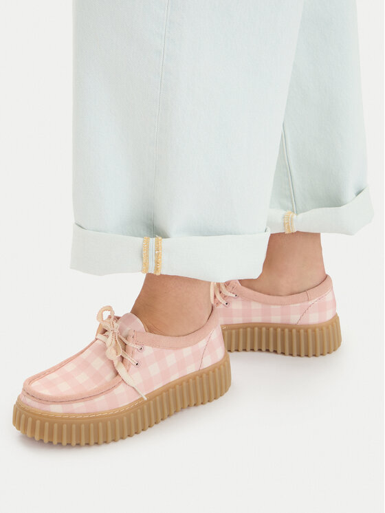 Clarks Półbuty Torhill Bee 26186298 Różowy
