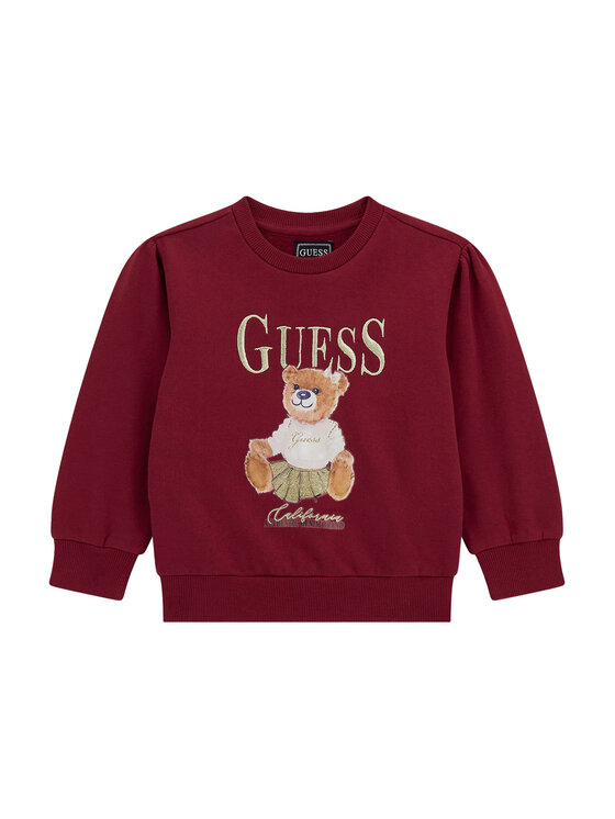 Guess Bluza K5BQ00 KAX74 Czerwony Regular Fit