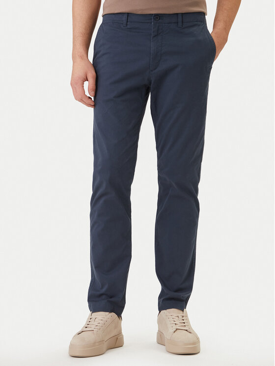 Calvin Klein Jeans Spodnie materiałowe LV04RF618G Granatowy Slim Fit