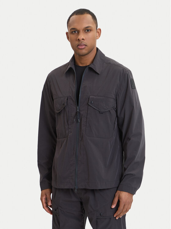 Parajumpers Kurtka koszulowa Elgin 26SMPMOSTU02 Szary Regular Fit