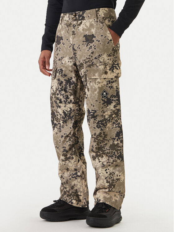 DC Shoes Spodnie snowboardowe Code ADYTP03049 Brązowy Regular Fit