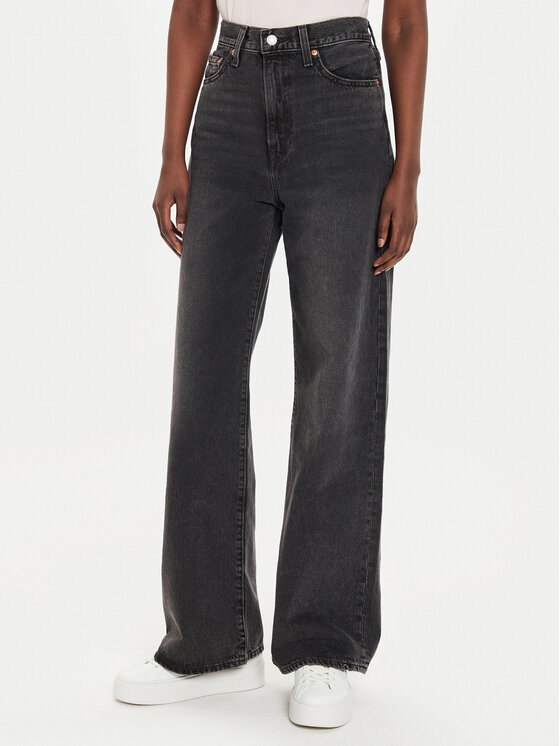 Levi's® Jeansy Ribcage A6081-0011 Czarny Wide Leg