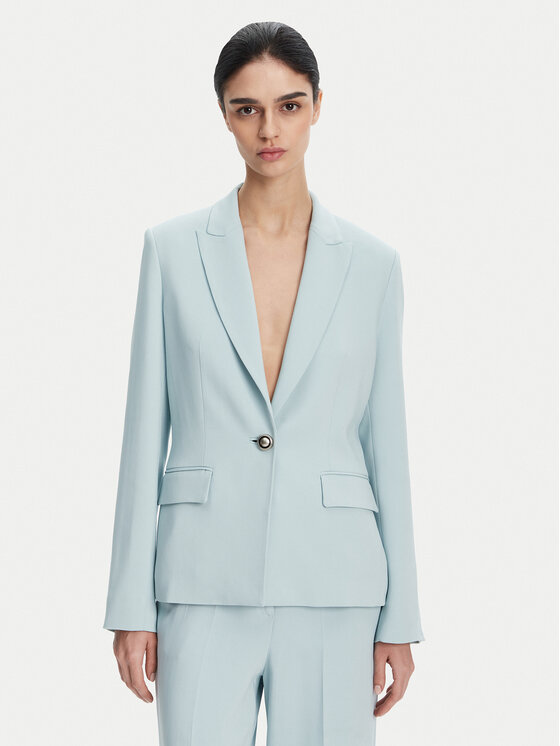 PINKO Marynarka 104930 A213 Błękitny Regular Fit