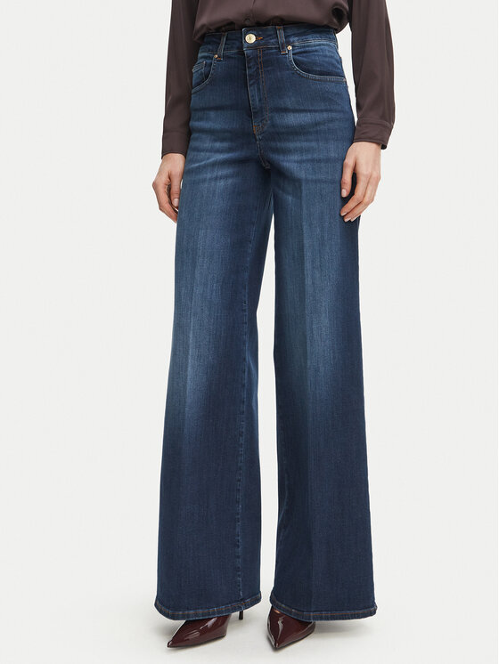 Fracomina Jeansy FP26WV3015D46001 Granatowy Flared Leg