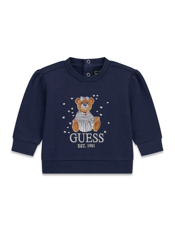 Guess Bluza K6BQ02 K5894 Granatowy Regular Fit