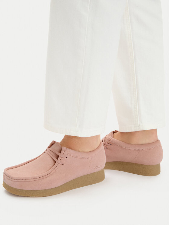 Clarks Półbuty WallabeeEVOSh 26186342 Różowy