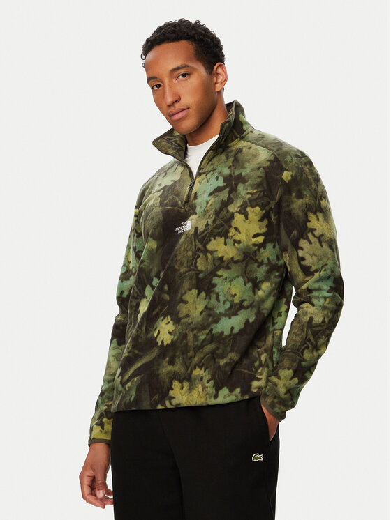 The North Face Polar Novelty NF0A8JK8 Zielony ciemny Regular Fit